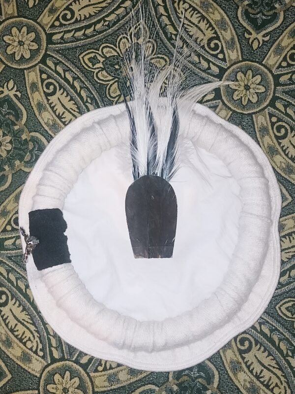 Chitrali Cap | Chitrali Cap with Markhor and Feather | Wool Cap ...